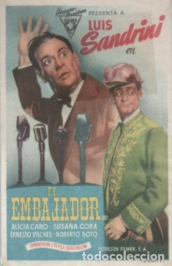 Cine: PROGRAMA DE CINE: EL EMBAJADOR PC-10613 - Foto 1