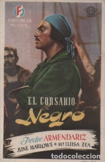 Cine: PROGRAMA DE CINE: EL CORSARIO NEGRO PC-10632 - Foto 1
