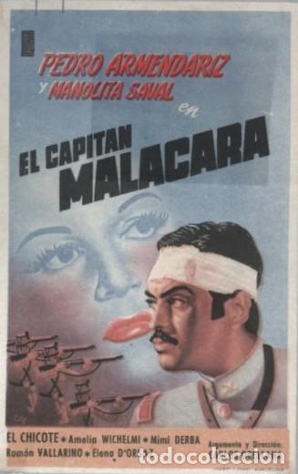 Cine: PROGRAMA DE CINE: EL CAPITAN MALACARA PC-10633 - Foto 1