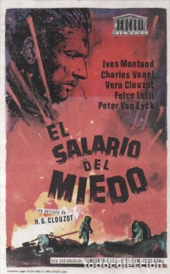 Cine: PROGRAMA DE CINE: EL SALARIO DEL MIEDO PC-10638 - Foto 1