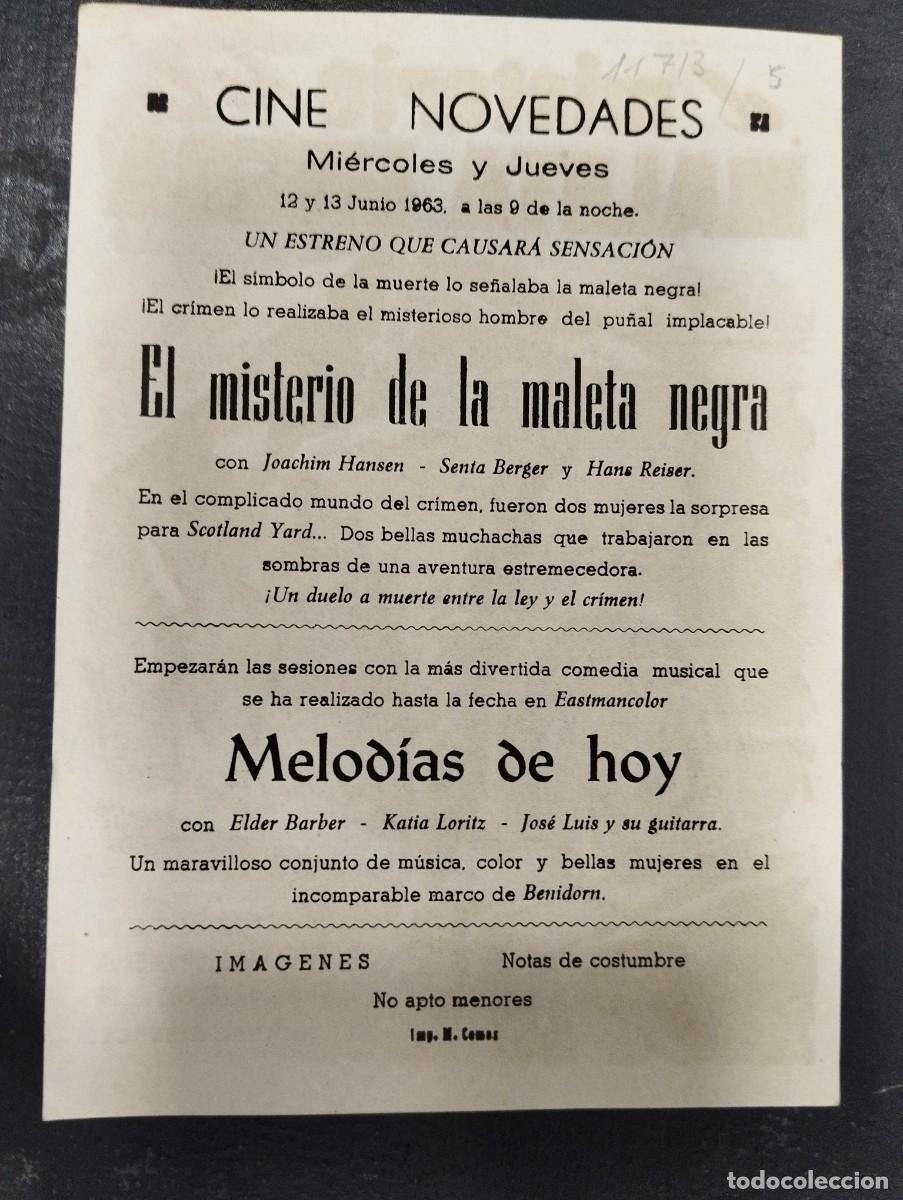 Cine: PROGRAMA DE CINE GRANDE &rdquo;LA MALETA NEGRA&rdquo; CON PUBLICIDAD. - Foto 2