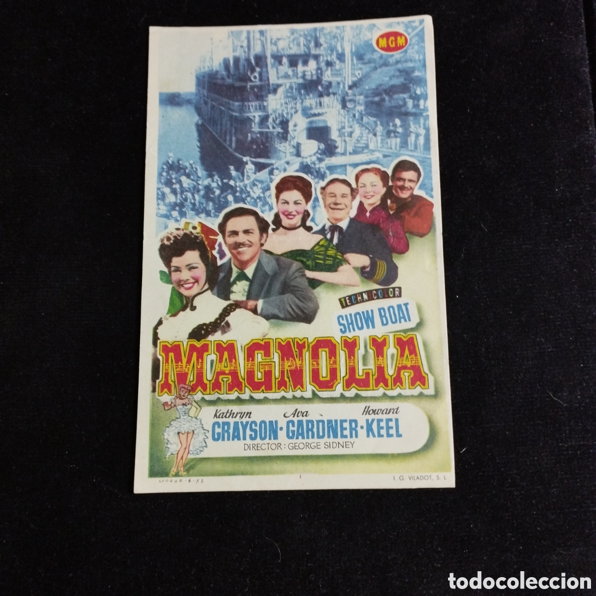 Cine: Programa de cine sencillo. Magnolia. Kathryn Grayson. Ava Gardner. Sp - Foto 1
