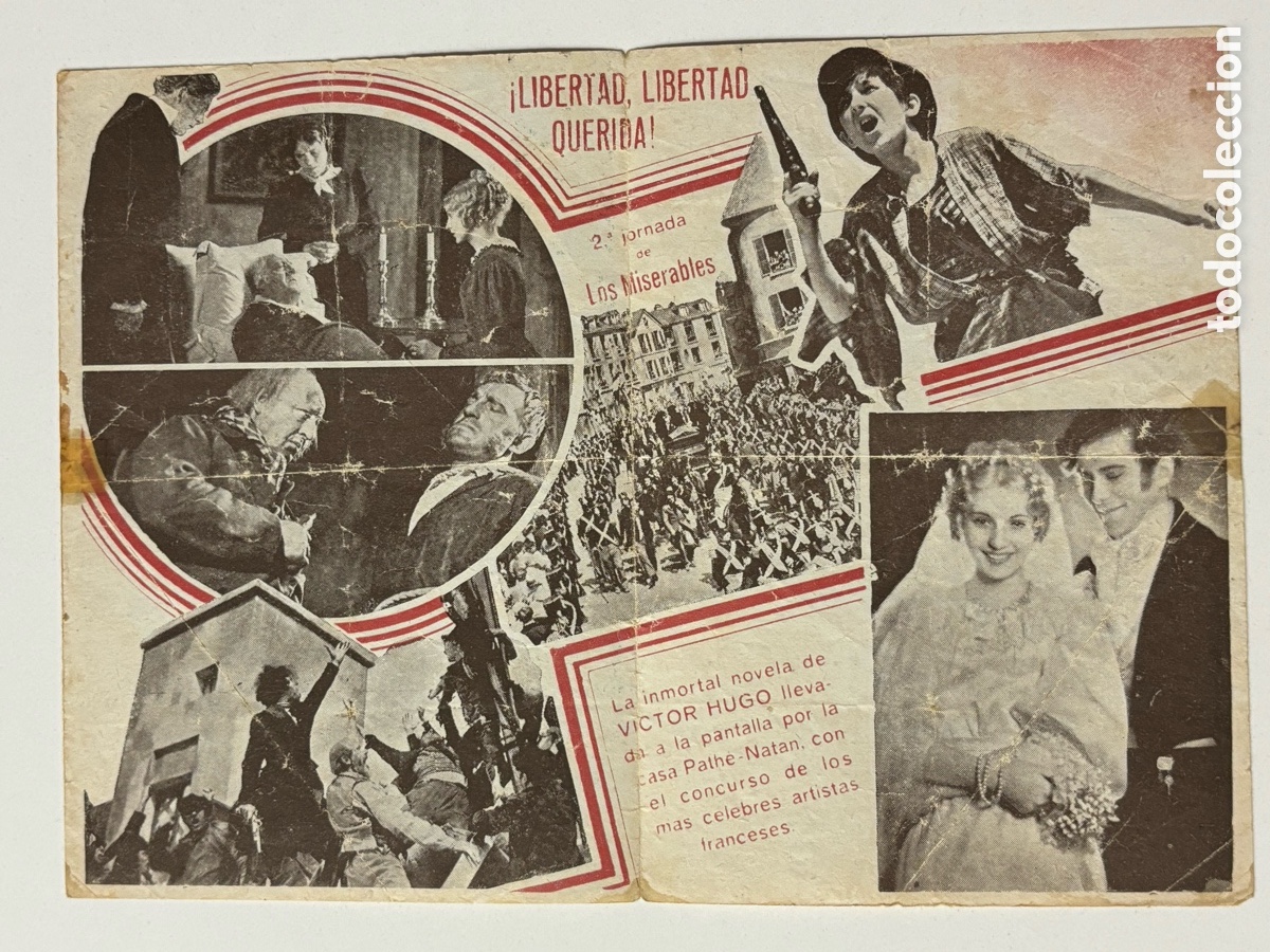 Cine: Programa los miserables Harry baur con publicidad cine savoy A17 - Foto 2