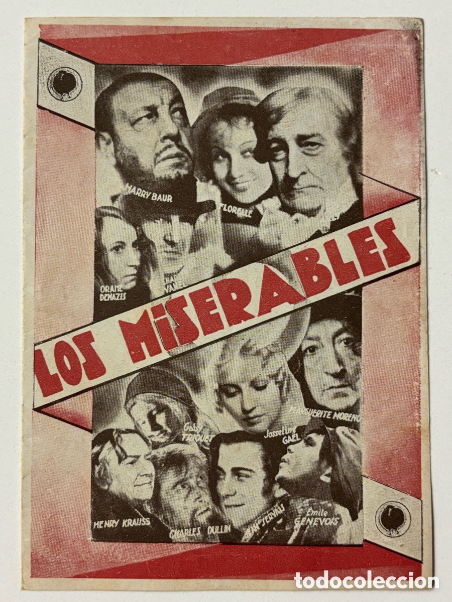 Cine: Programa los miserables Harry baur A17 - Foto 1