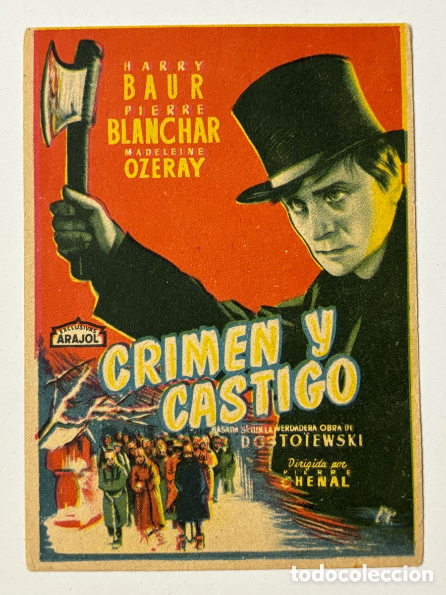Cine: Programa Arajol crimen y castigo Harry Baur A17 - Foto 1
