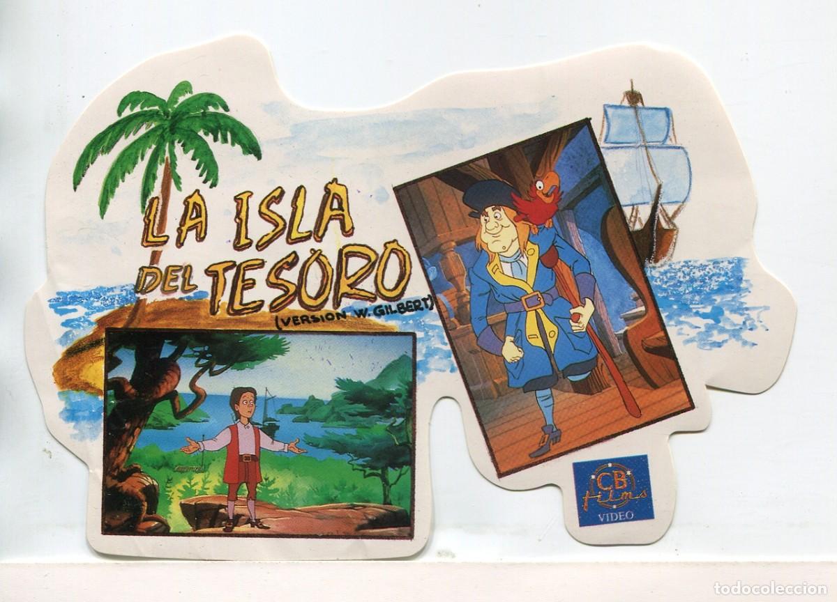 Cine: LA ISLA DEL TESORO, 10 X 15 cms. PEGATINA. - Foto 1