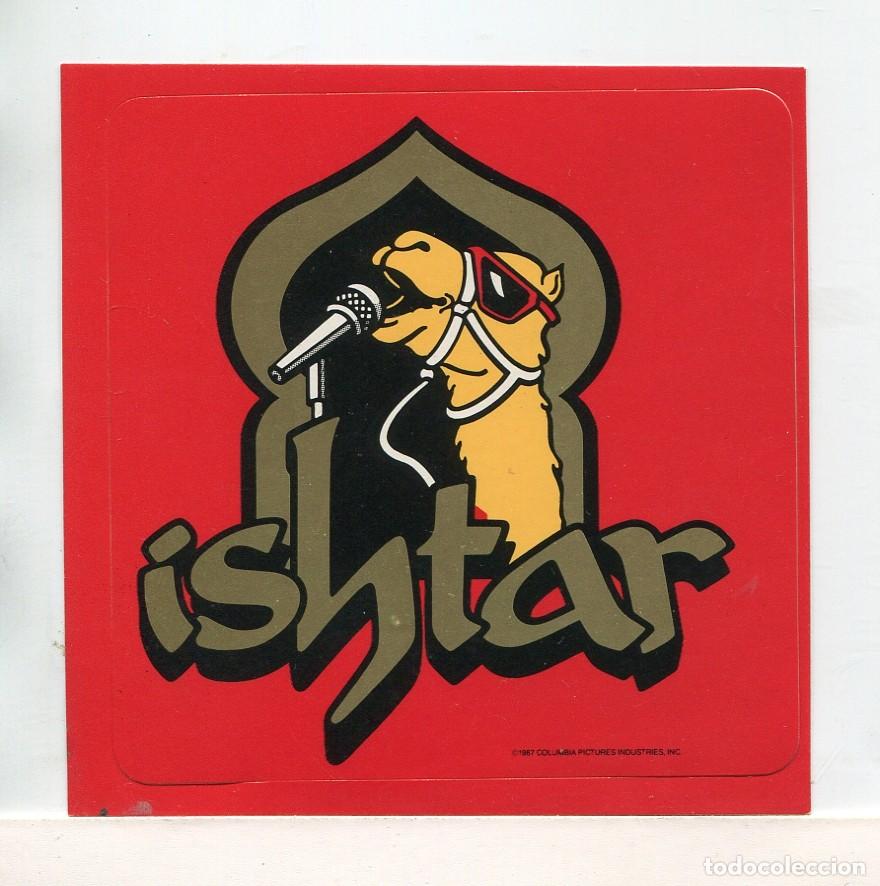 Cine: ISHTAR, 9,5 X 9,5 cms. PEGATINA. - Foto 1