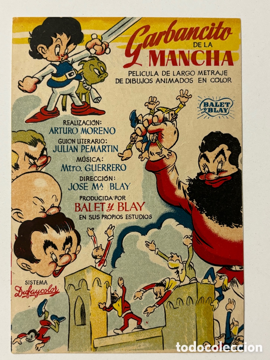 Cine: Programa garbancito de la mancha con publicidad palacio central A17 - Foto 1
