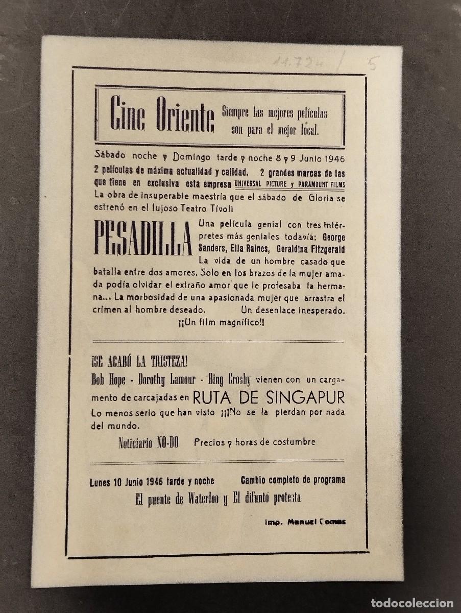 Cine: PROGRAMA DE CINE &rdquo;PESADILLA&rdquo; CON PUBLICIDAD. - Foto 2