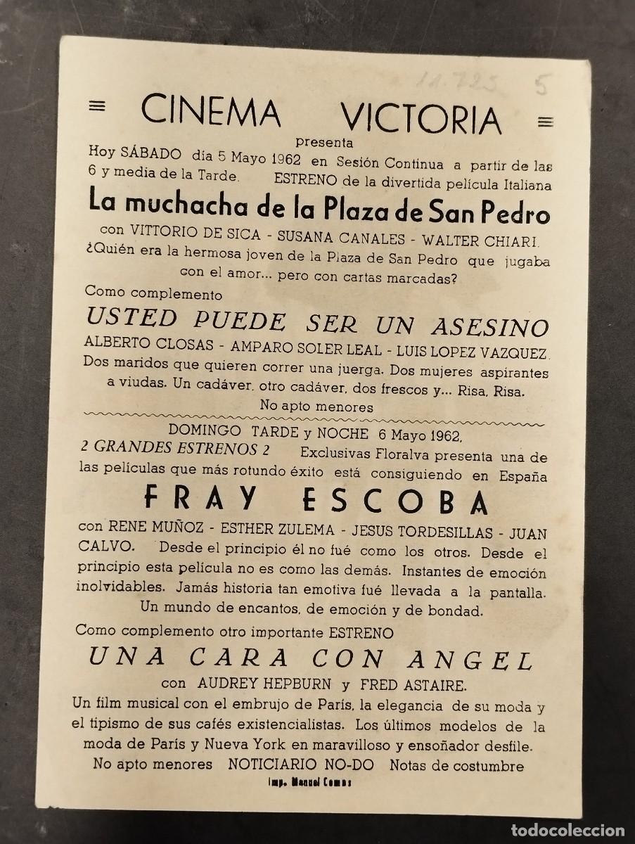 Cine: PROGRAMA DE CINE &rdquo;FRAY ESCOBA&rdquo; CON PUBLICIDAD. - Foto 2