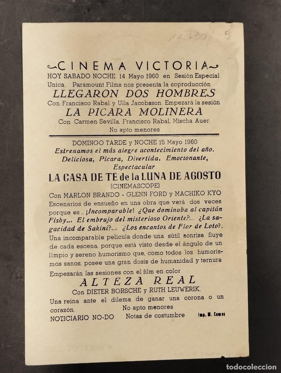 Cine: PROGRAMA DE CINE &rdquo;LA CASA DE TE DE LA LUNA DE AGOSTO&rdquo; CON PUBLICIDAD. - Foto 2
