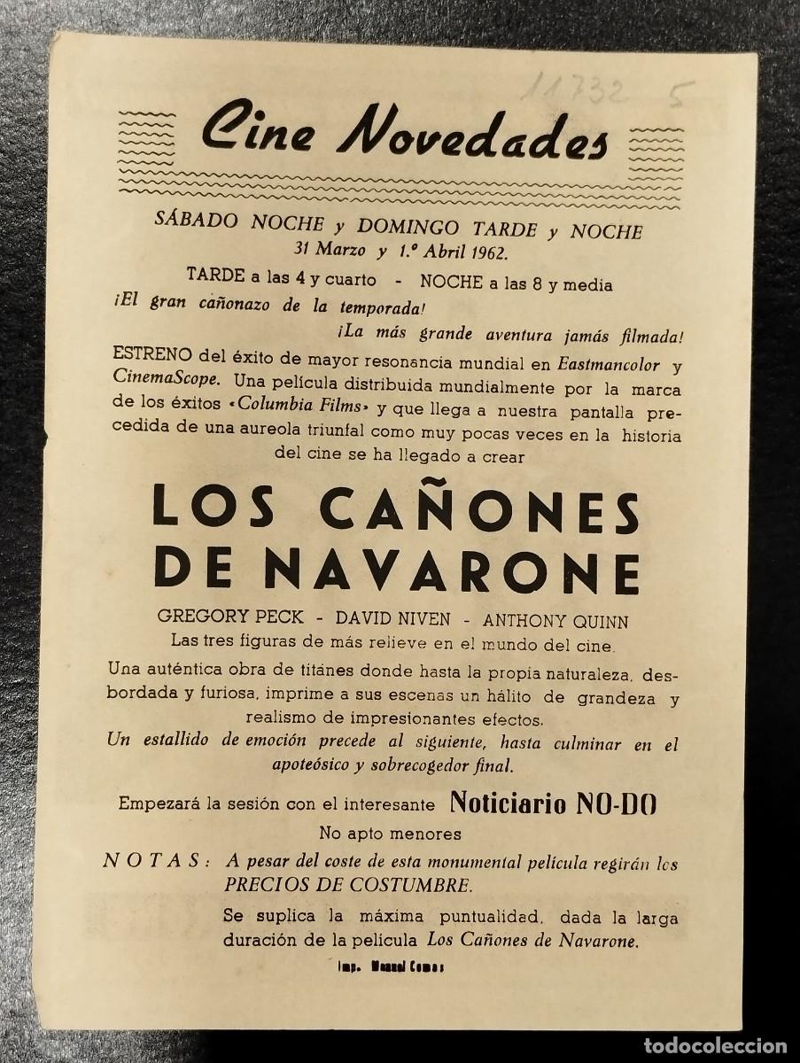 Cine: PROGRAMA DE CINE &rdquo;LOS CA&Ntilde;ONES DE NAVARONES&rdquo; CON PUBLICIDAD. - Foto 2