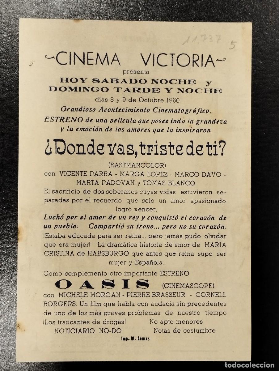 Cine: PROGRAMA DE CINE &rdquo;&iquest;D&Oacute;NDE VAS, TRISTE DE TI?&rdquo;. CON PUBLICIDAD. - Foto 2