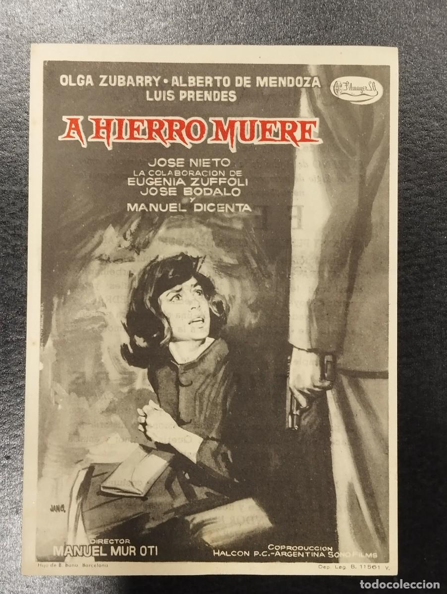 Cine: PROGRAMA DE CINE &rdquo;A HIERRO MUERE&rdquo;. CON PUBLICIDAD. - Foto 1