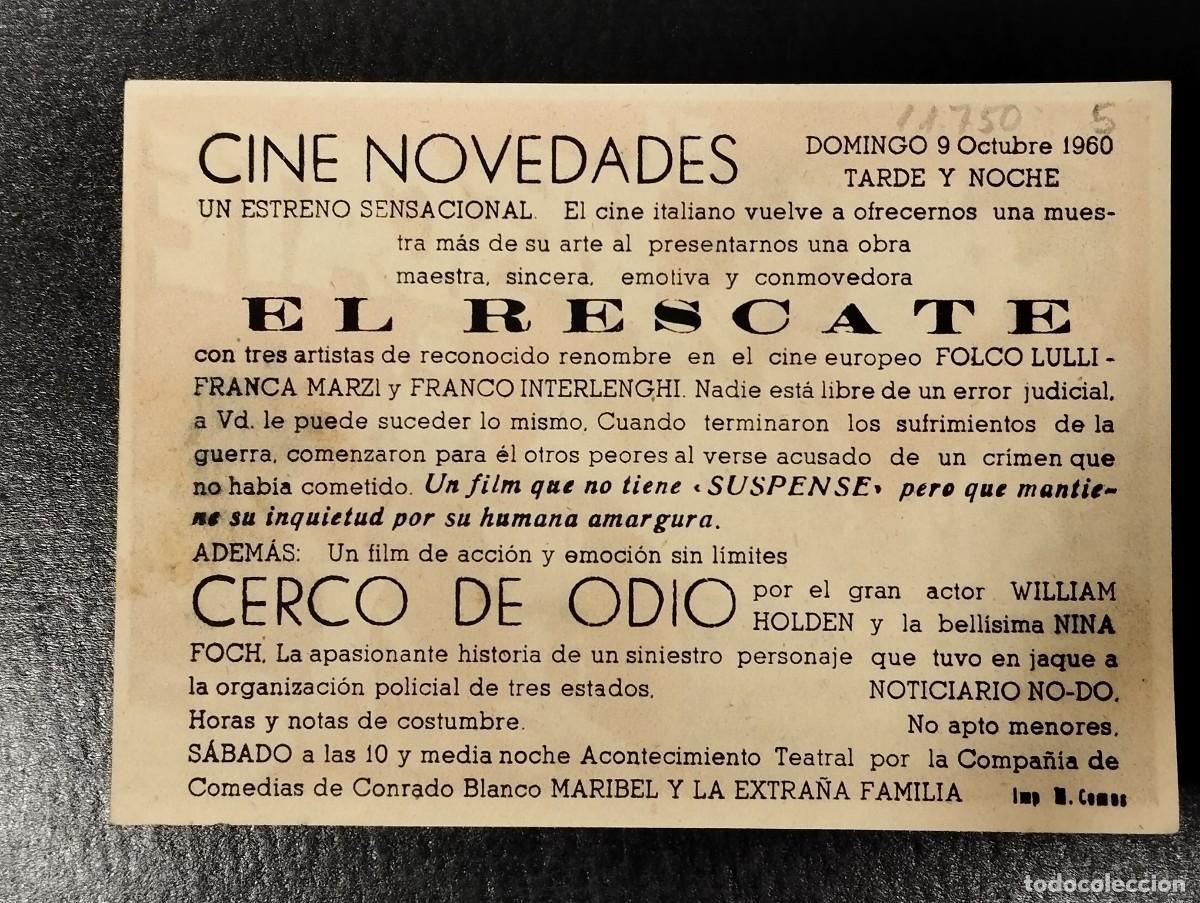 Cine: PROGRAMA DE CINE &rdquo;EL RESCATE&rdquo;. CON PUBLICIDAD. - Foto 2