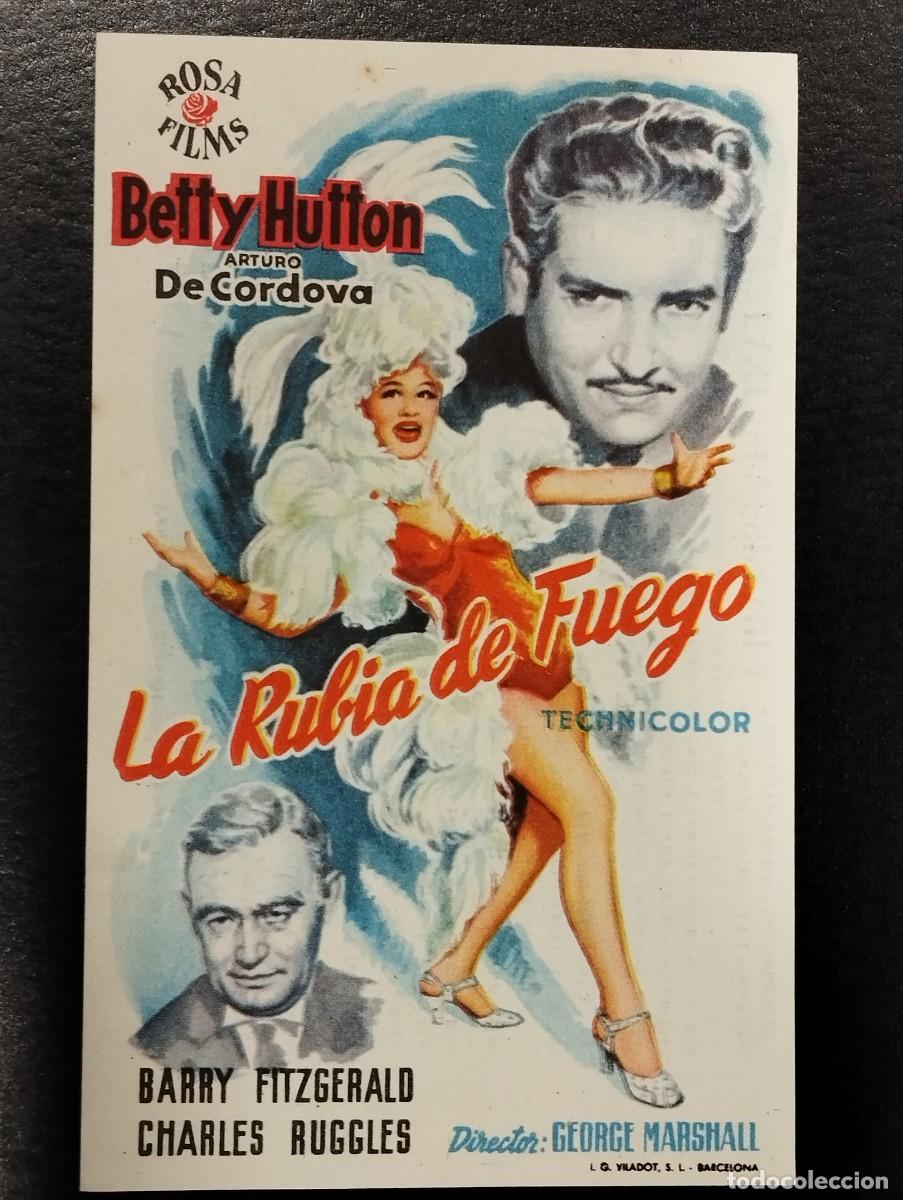 Cine: PROGRAMA DE CINE &rdquo;LA RUBIA DE FUEGO&rdquo;. CON PUBLICIDAD. - Foto 1