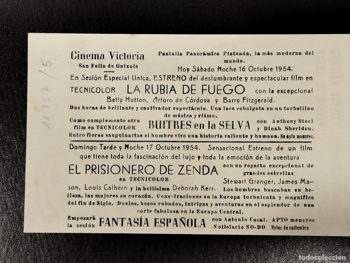 Cine: PROGRAMA DE CINE &rdquo;LA RUBIA DE FUEGO&rdquo;. CON PUBLICIDAD. - Foto 2