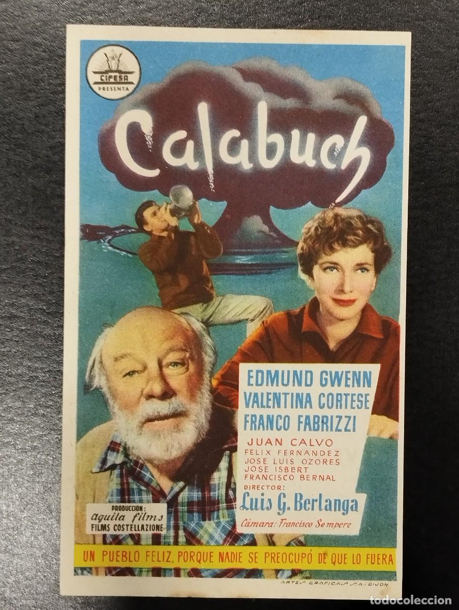 Cine: PROGRAMA DE CINE &rdquo;CALABUCH&rdquo;. CON PUBLICIDAD. - Foto 1