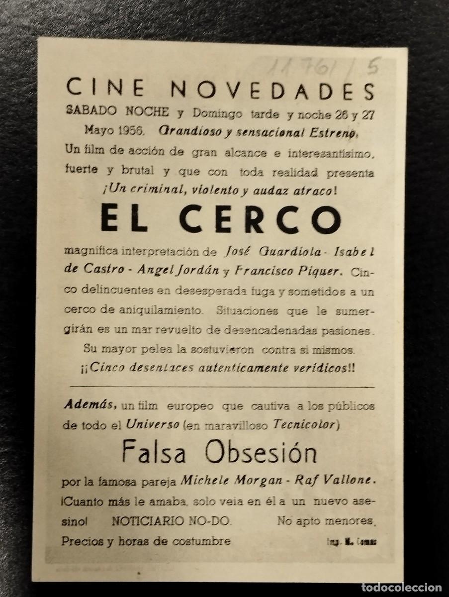 Cine: PROGRAMA DE CINE &rdquo;EL CERCO&rdquo;. CON PUBLICIDAD. - Foto 2
