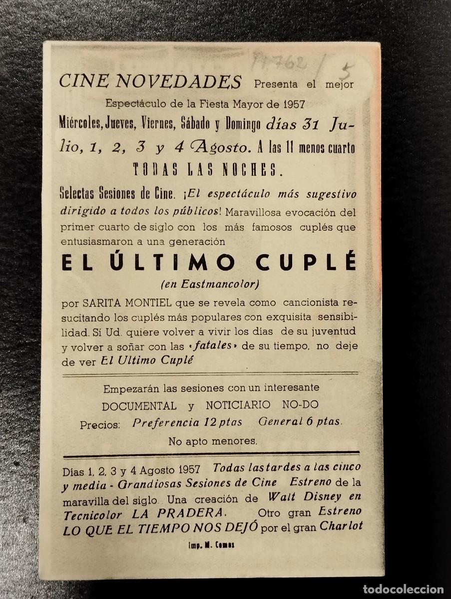 Cine: PROGRAMA DE CINE &rdquo;EL &Uacute;LTIMO CUPL&Eacute;&rdquo;. CON PUBLICIDAD. - Foto 2