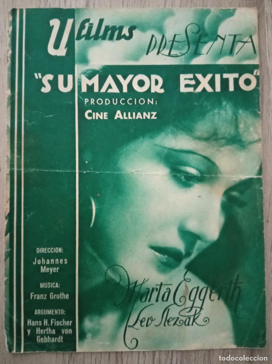 Cine: SU MAYOR &Eacute;XITO, MARTA EGGERTH, NUEVO TEATRO - Foto 1