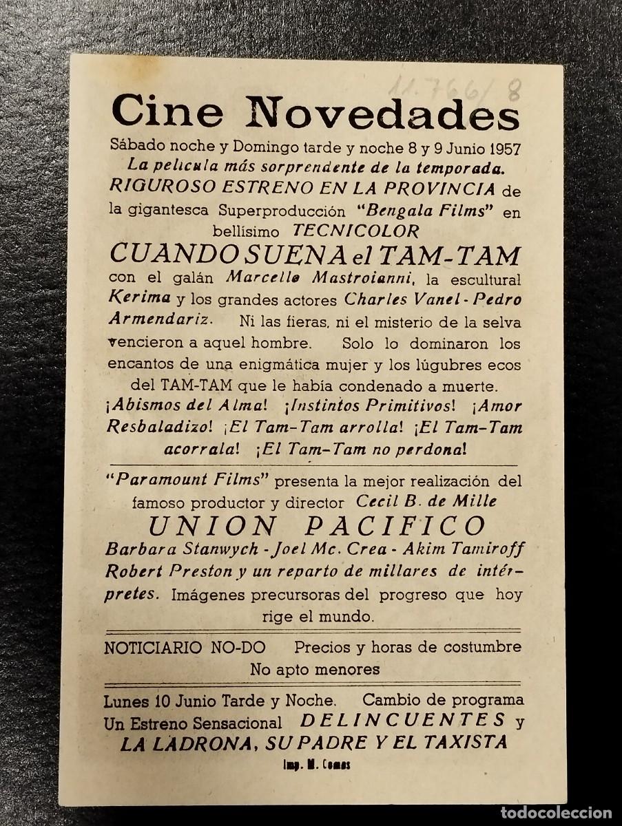 Cine: PROGRAMA DE CINE &rdquo;TAM TAM&rdquo;. CON PUBLICIDAD. - Foto 2