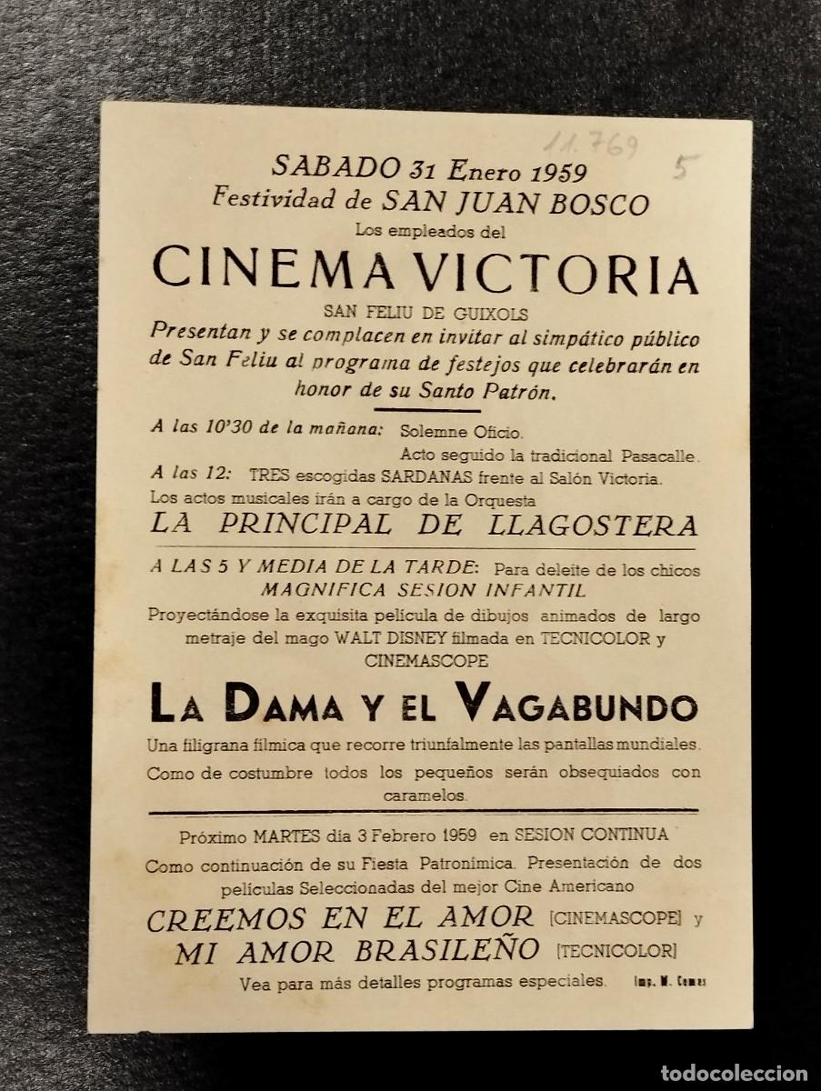 Cine: PROGRAMA DE CINE &rdquo;LA DAMA Y EL VAGABUNDO&rdquo;. CON PUBLICIDAD. - Foto 2