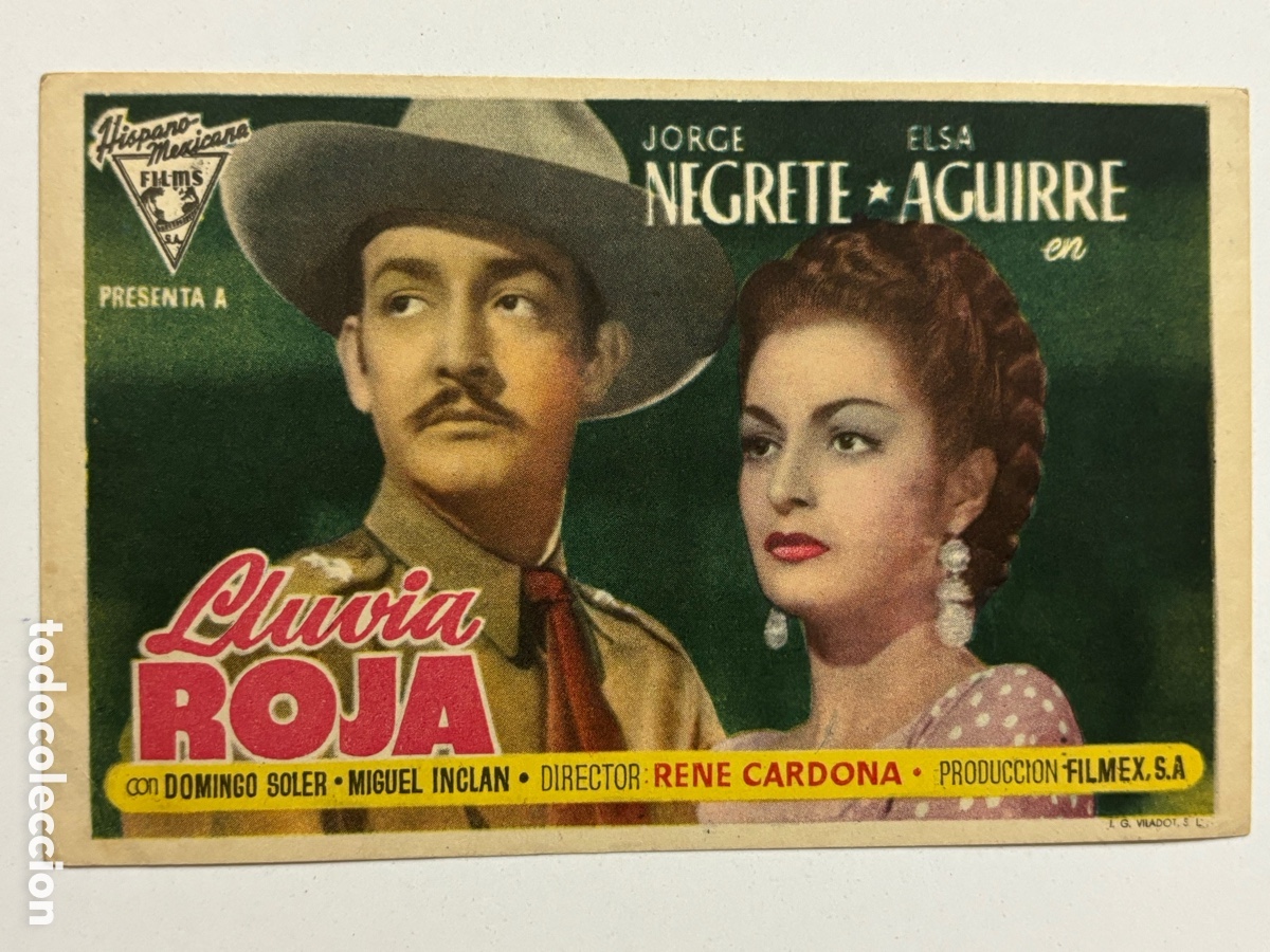Cine: Programa lluvia roja Jorge negrete A18 - Foto 1