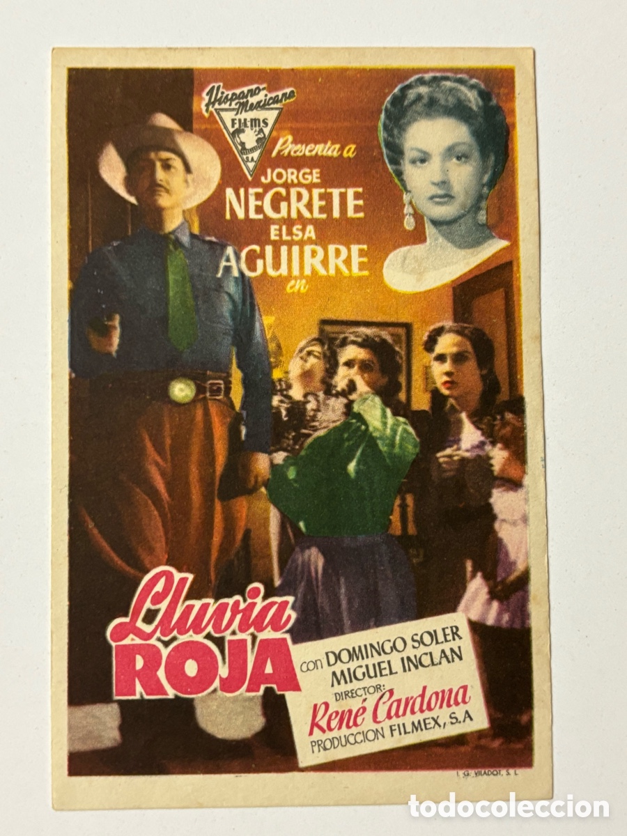 Cine: Programa lluvia roja Jorge negrete A18 - Foto 1
