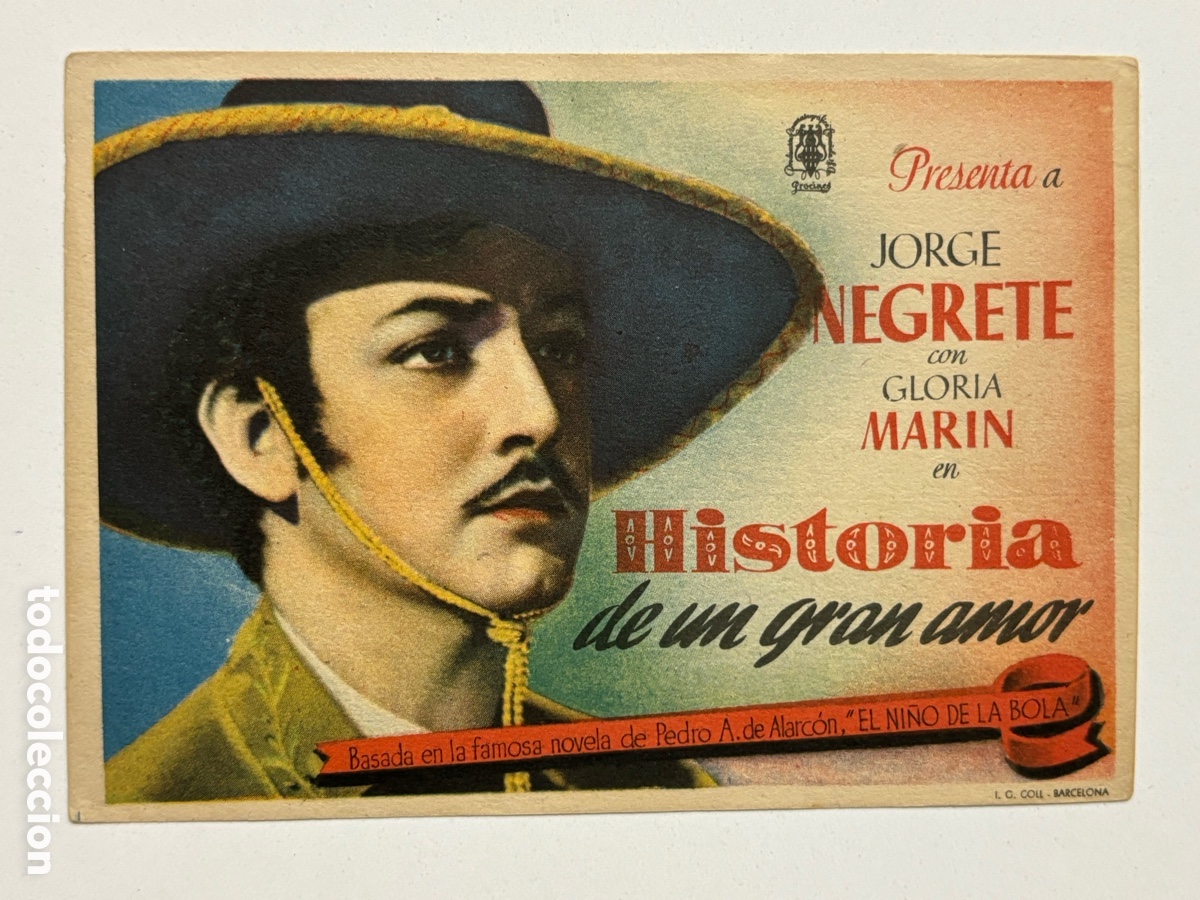 Cine: Programa historia de un gran amor Jorge negrete A18 - Foto 1