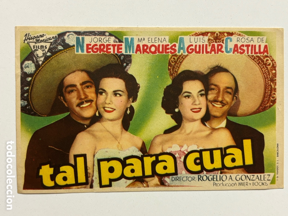 Cine: Programa tal para cual Jorge Negrete A18 - Foto 1