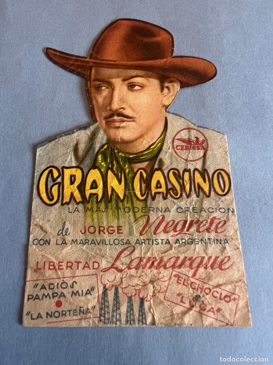Cine: GRAN CASINO. Programa troquelado. Jorge Negrete - Foto 1