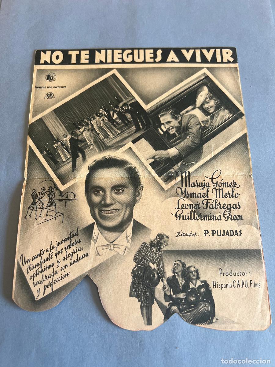 Cine: NO TE NIEGUES A VIVIR. Programa Troquelado doble. - Foto 2