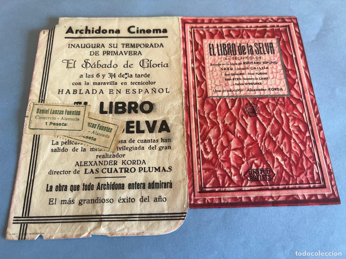 Cine: EL LIBRO DE LA SELVA. Programa troquelado. - Foto 1