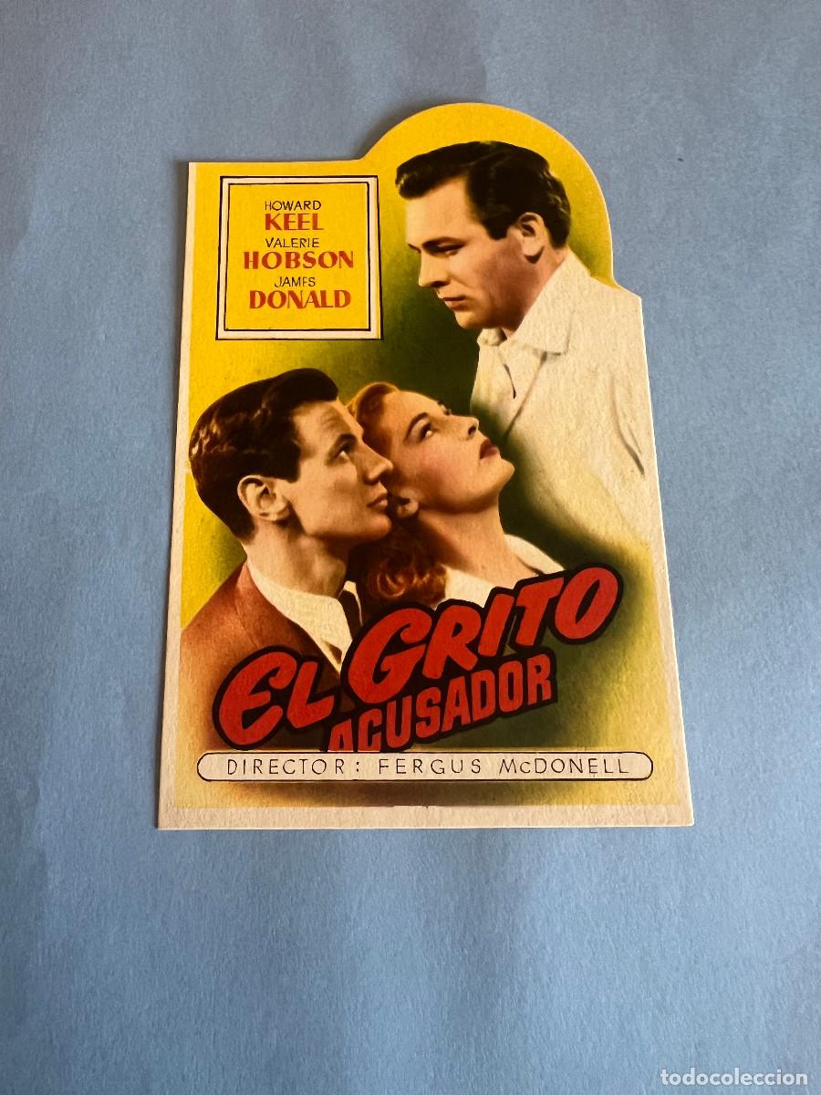 Cine: EL GRITO ACUSADOR. Programa troquelado. - Foto 1