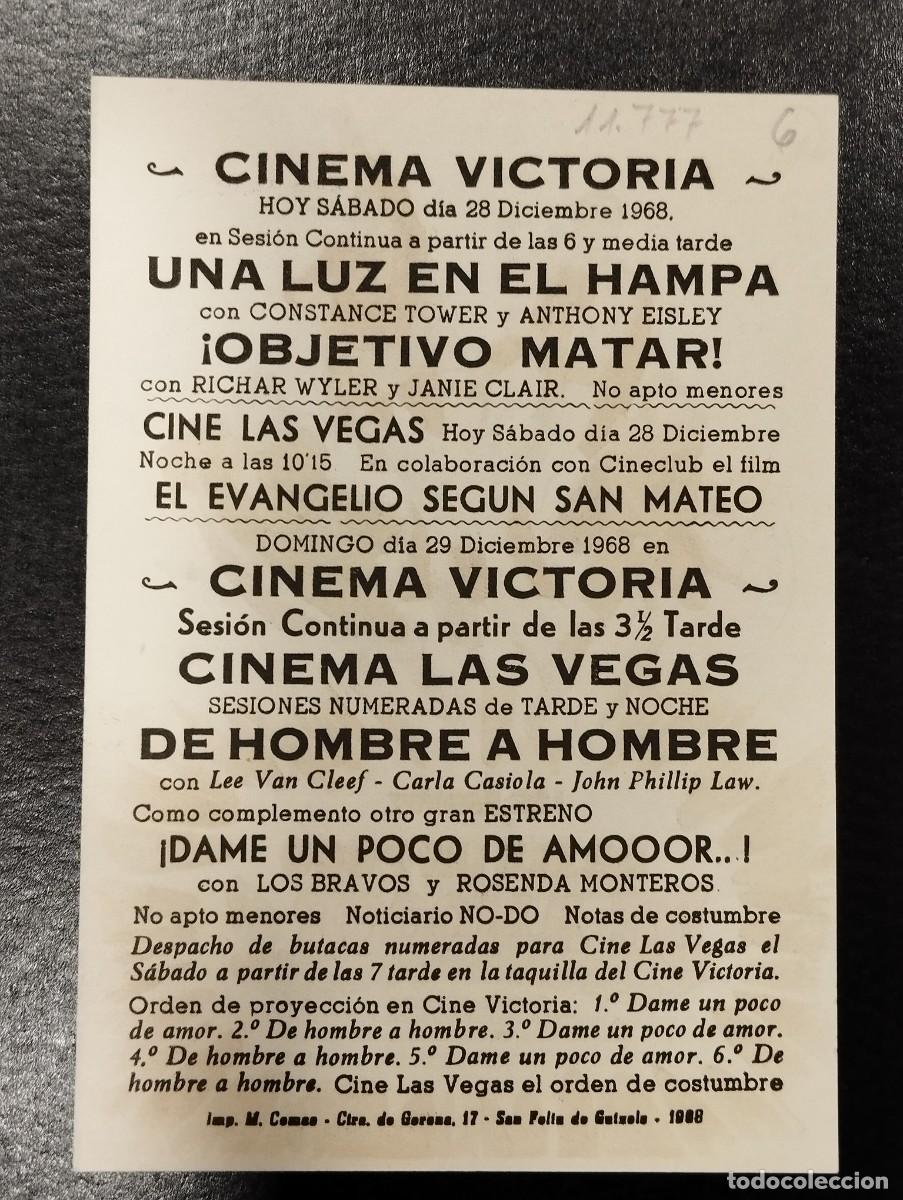 Cine: PROGRAMA DE CINE &rdquo;DAME UN POCO DE AMOR&rdquo;. CON PUBLICIDAD. - Foto 2