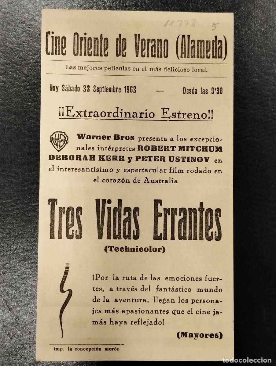 Cine: PROGRAMA DE CINE &rdquo;TRES 3 VIDAS ERRANTES&rdquo;. CON PUBLICIDAD. - Foto 2