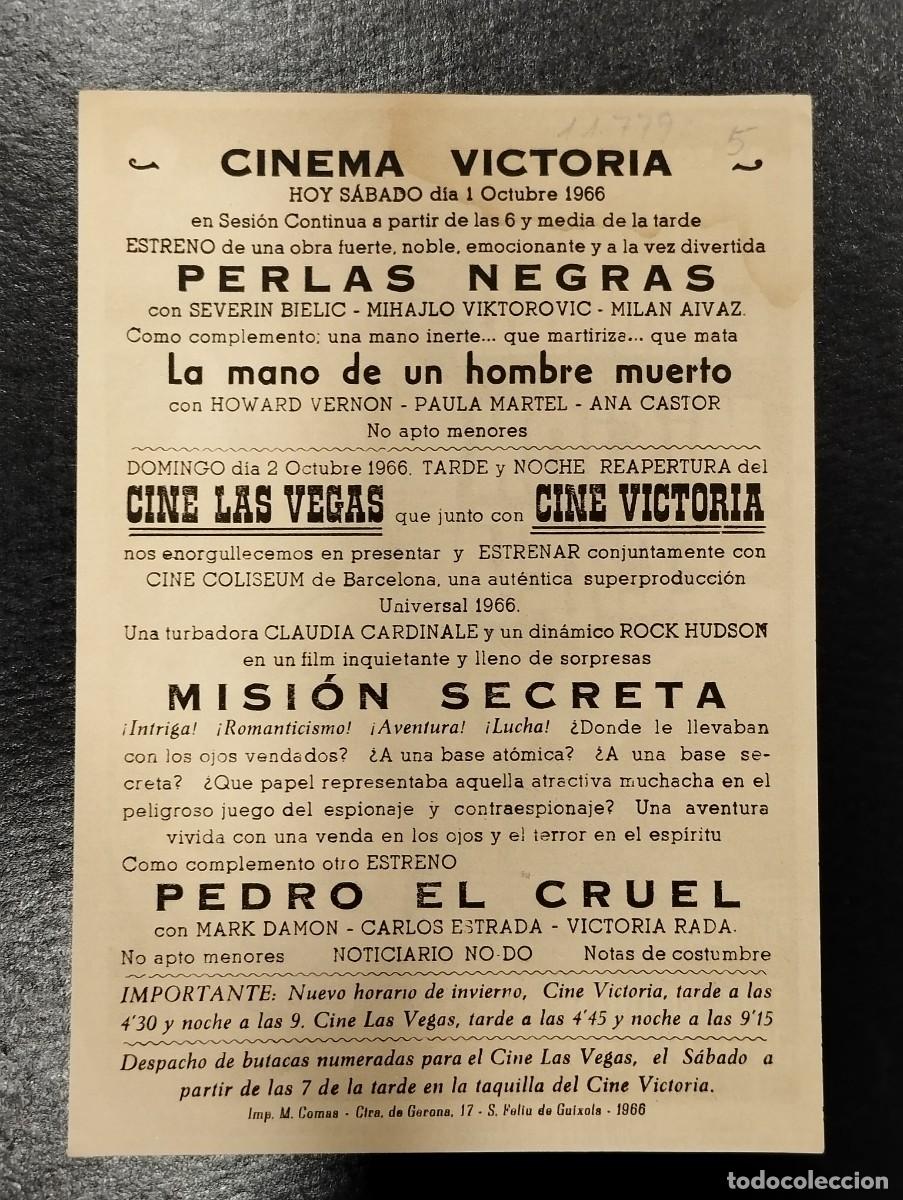 Cine: PROGRAMA DE CINE &rdquo;MISI&Oacute;N SECRETA&rdquo;. CON PUBLICIDAD. - Foto 2
