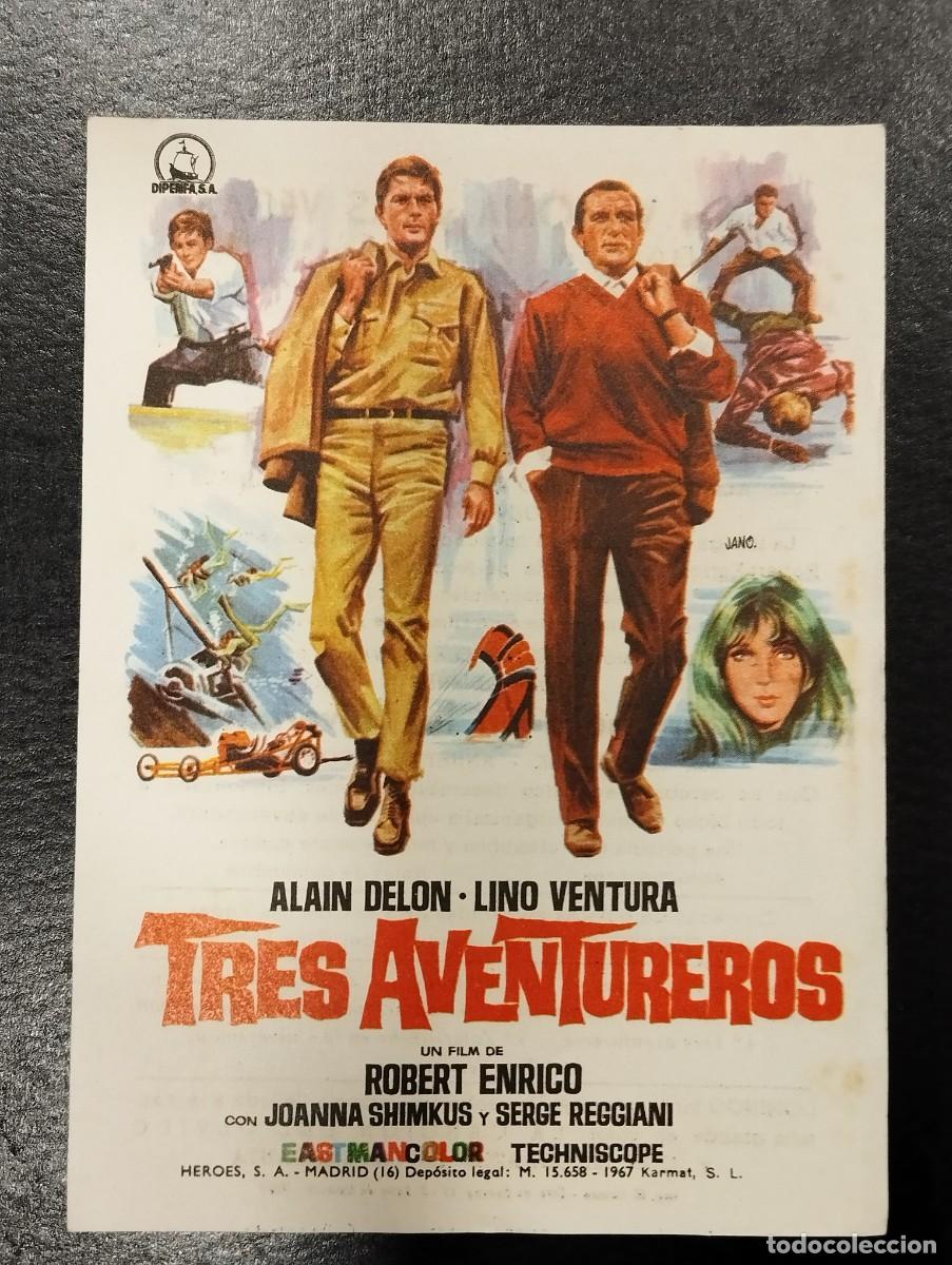 Cine: PROGRAMA DE CINE &rdquo;TRES AVENTUREROS&rdquo;. CON PUBLICIDAD. - Foto 1
