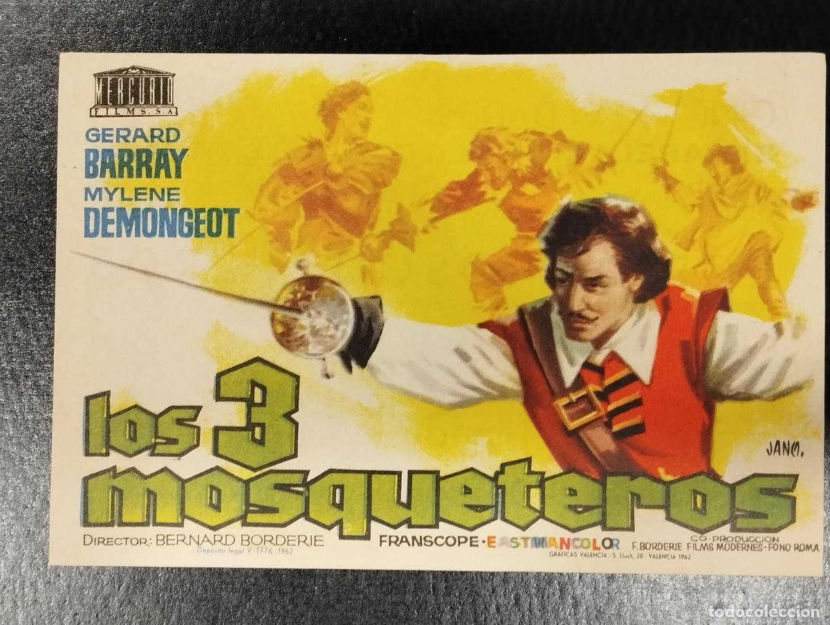 Cine: PROGRAMA DE CINE &rdquo;LOS TRES 3 MOSQUETEROS&rdquo;. CON PUBLICIDAD. - Foto 1