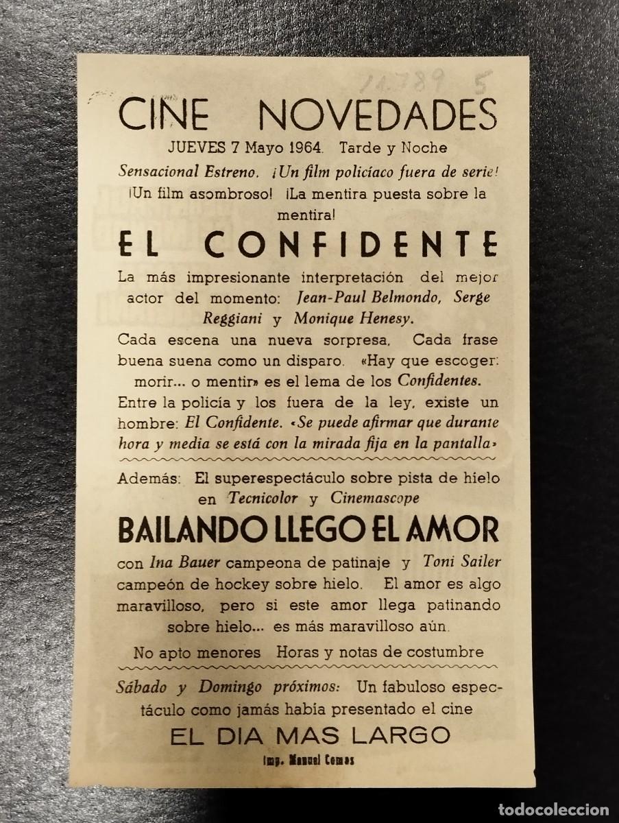 Cine: PROGRAMA DE CINE &rdquo;EL CONFIDENTE &rdquo;. CON PUBLICIDAD. - Foto 2