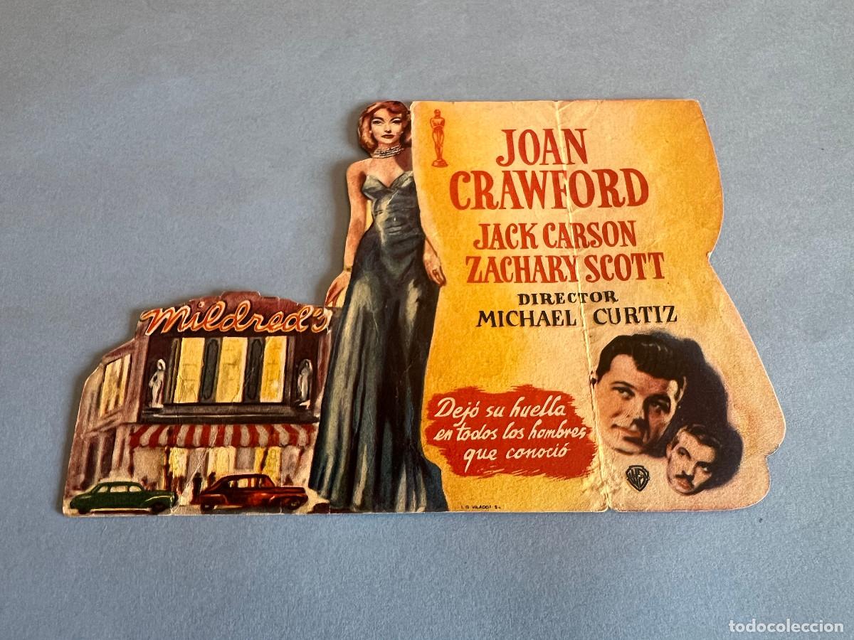 Cine: ALMA EN SUPLICIO. Programa troquelado. Joan Crawford. Cine Llorens - Foto 1