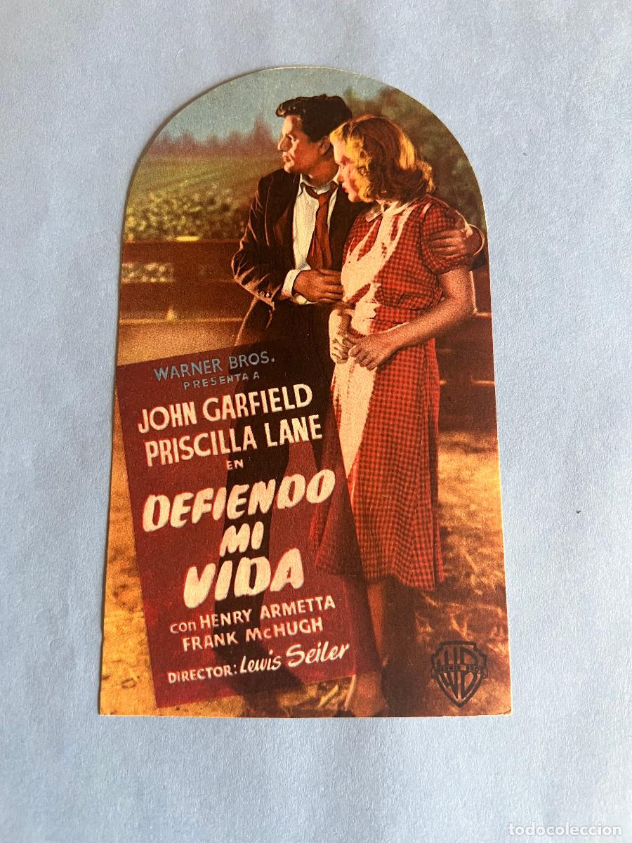 Cine: DEFIENDO MI VIDA. Programa troquelado simple. John Garfield - Foto 1