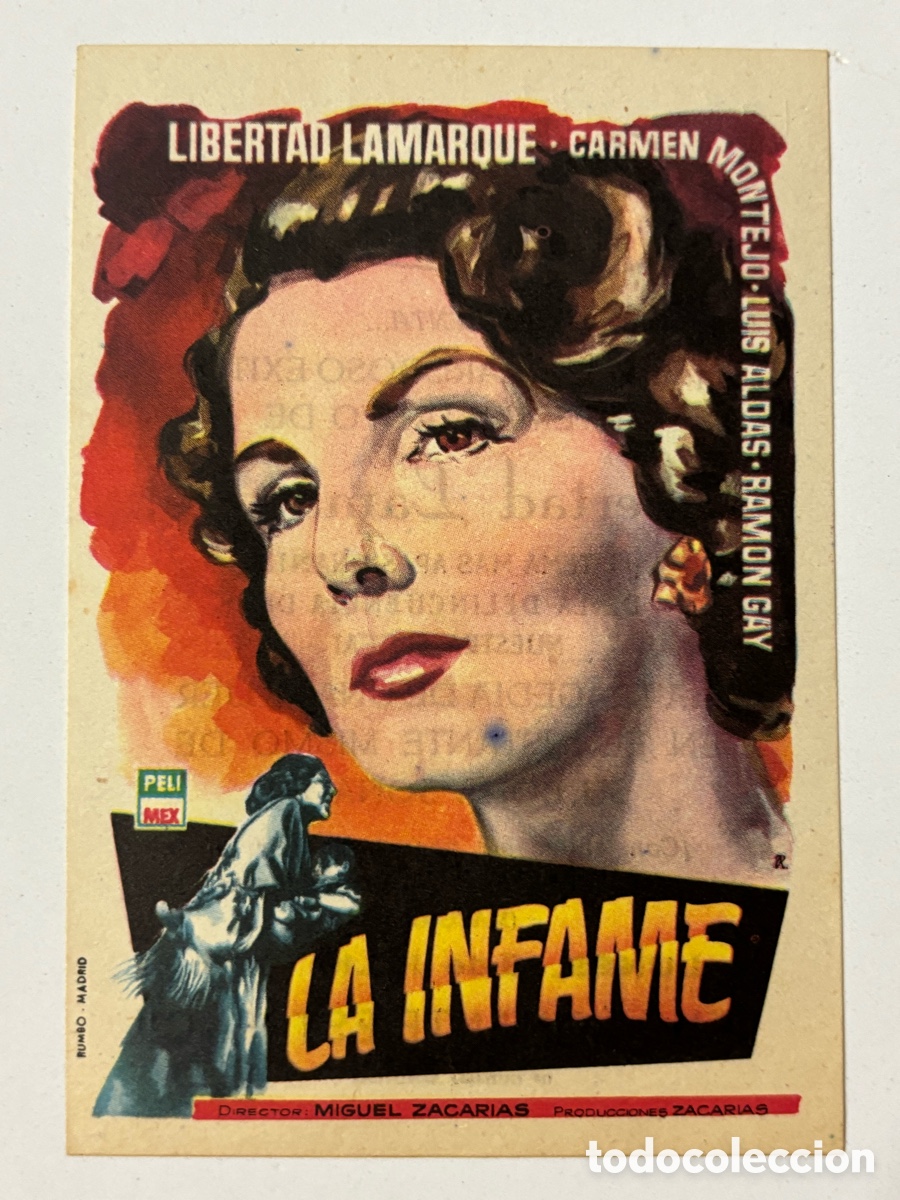 Cine: Programa la infame libertad lamarque con publicidad cine Roxy Santander A18 - Foto 1