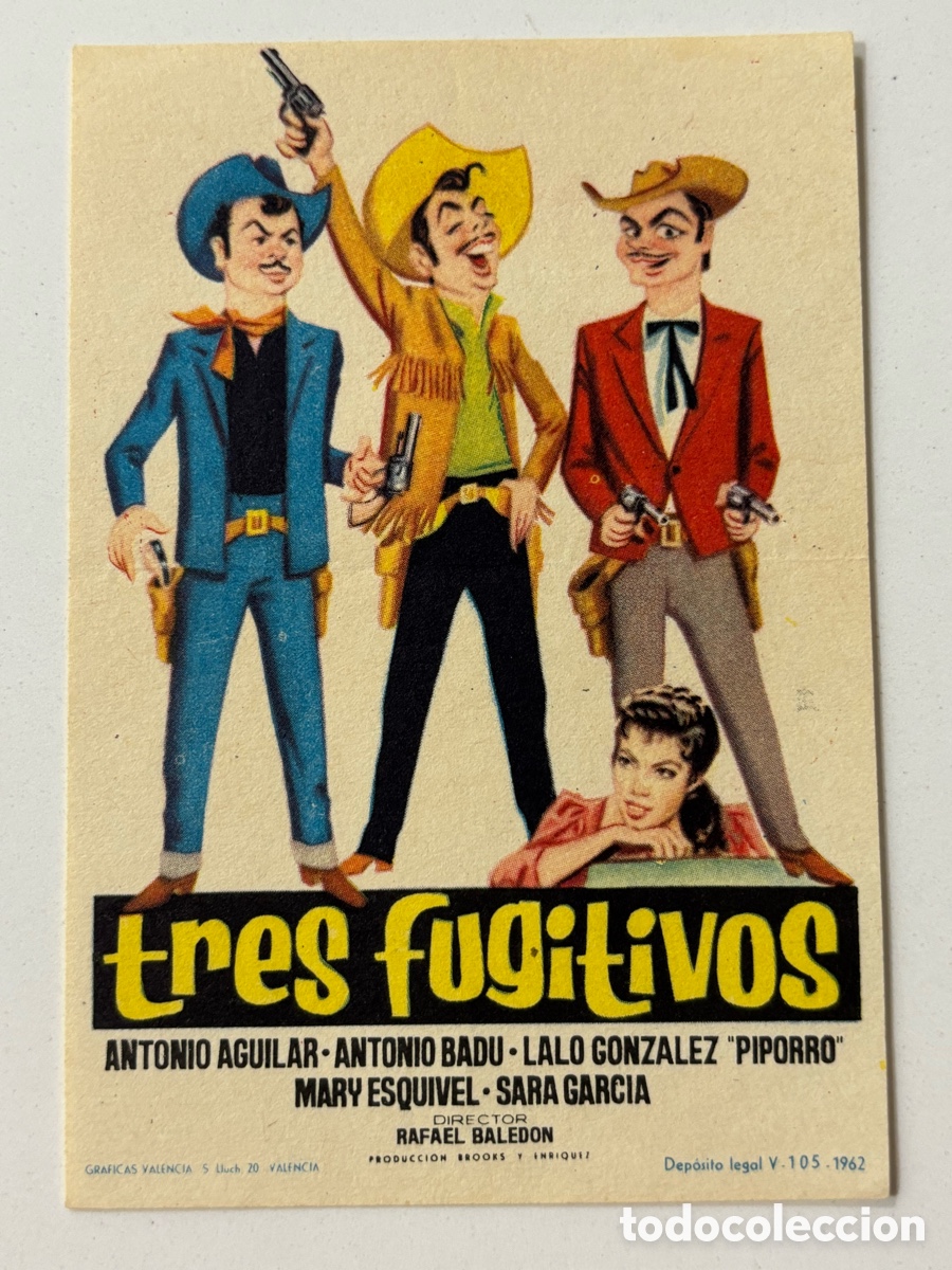 Cine: Programa tres fugitivos Antonio Aguilar A18 - Foto 1