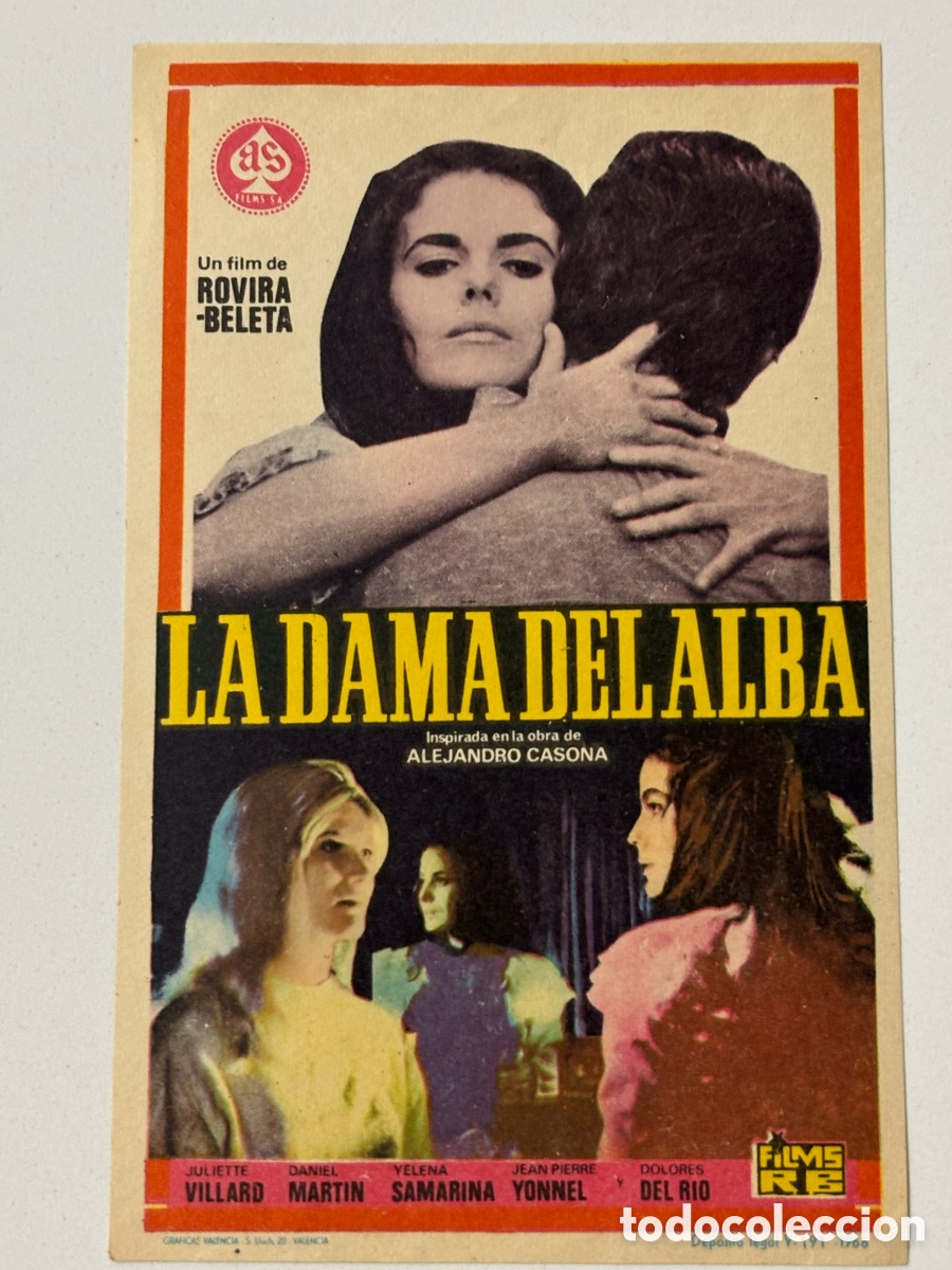 Cine: Programa la dama del alba Rovira beleta A18 - Foto 1