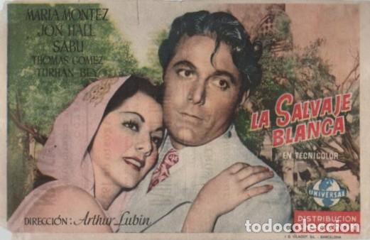 Cine: PROGRAMA DE CINE: LA SALVAJE BLANCA PC-10677 - Foto 1