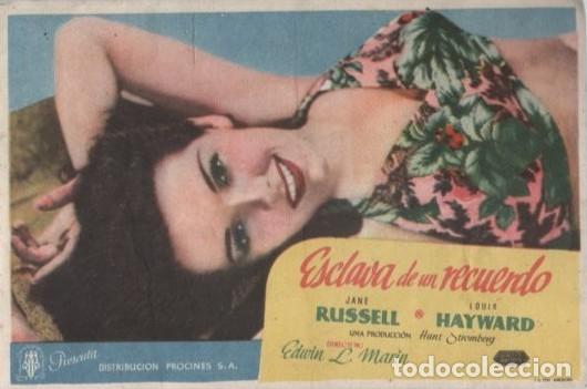 Cine: PROGRAMA DE CINE: ESCLAVA DE UN RECUERDO PC-10689 - Foto 1