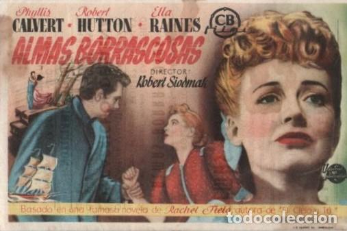 Cine: PROGRAMA DE CINE: ALMAS BORRASCOSAS PC-10691 - Foto 1