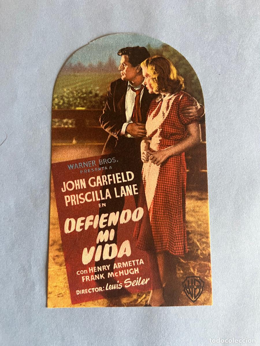 Cine: DEFIENDO MI VIDA. Programa troquelado simple. John Garfield - Foto 1